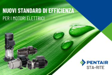 Nuovi standard di efficienza energetica per i motori elettrici Pentair Sta-Rite come da Regolamento EU EcoDesign 2019/1781